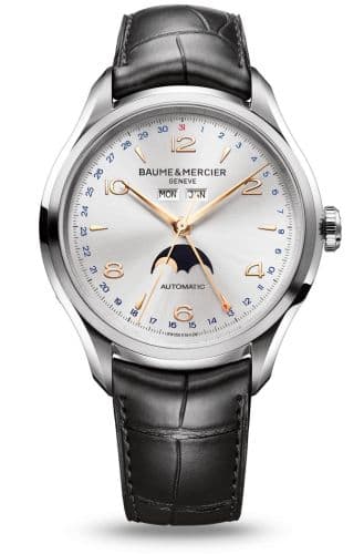 Baume & Mercier Clifton Complete Calendar Stainless Steel / Silver / Strap