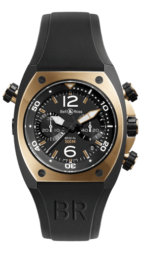 Bell & Ross BR 02 92 Chronograph Rose Gold & Carbon