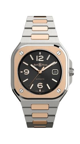 Bell & Ross BR 05 Stainless Steel / Rose Gold / Black / Bracelet