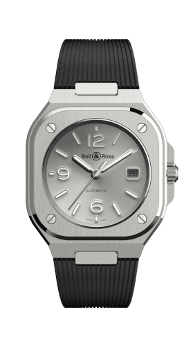 Bell & Ross BR 05 Stainless Steel / Silver / Rubber