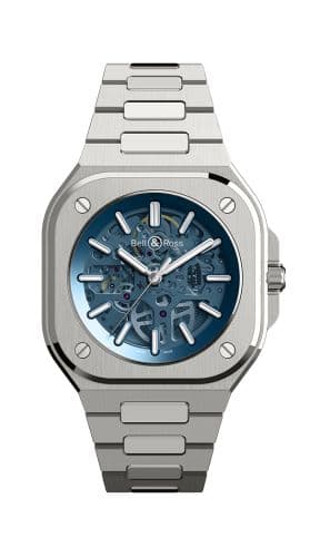 Bell & Ross BR 05 Stainless Steel / Skeleton Blue / Bracelet