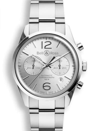 Bell & Ross BR 126 Officer Silver Chronograph
