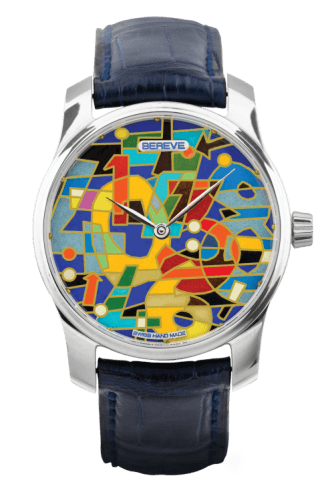 Bereve Numbers Enamel Grand Feu Gold Dial