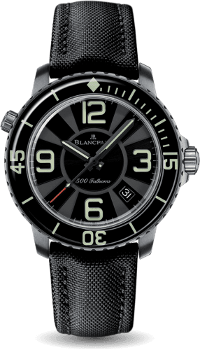 Blancpain Fifty Fathoms 500 Fathoms Titanium / Black / Black Canvas