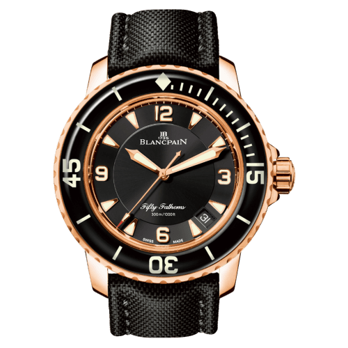 Blancpain Fifty Fathoms Automatique Red Gold / Black / Black Canvas