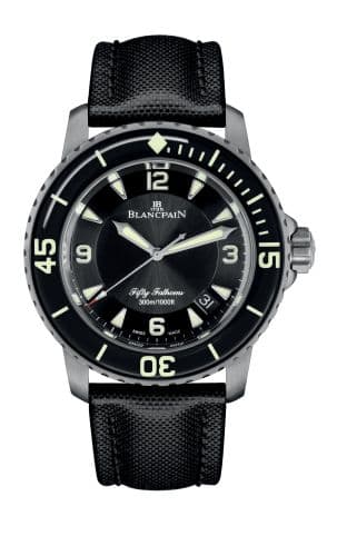 Blancpain Fifty Fathoms Automatique Titanium / Black / Canvas