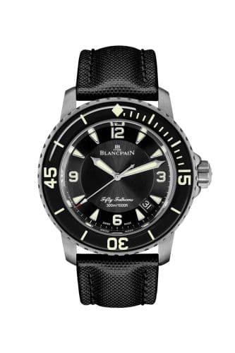 Blancpain Fifty Fathoms Automatique Titanium / Black / Sailcloth