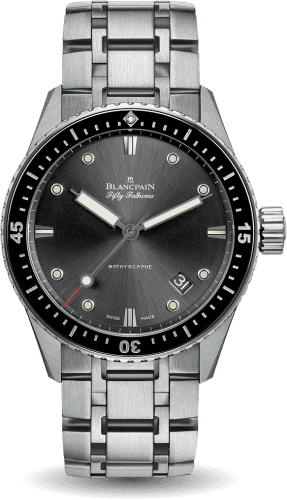 Blancpain Fifty Fathoms Bathyscaphe Stainless Steel / Grey / Bracelet