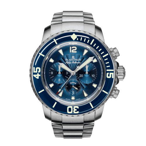 Blancpain Fifty Fathoms Chronographe Flyback Stainless Steel / Bue / Bracelet