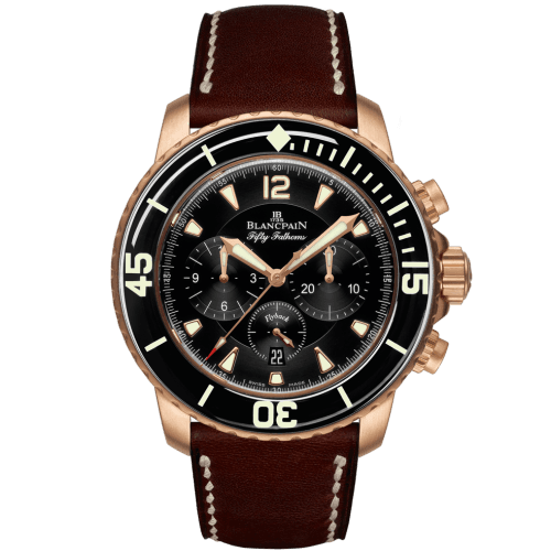 Blancpain Fifty Fathoms Flyback Chronograph Red Gold / Black / Brown Barennia