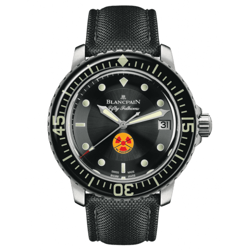 Blancpain Fifty Fathoms Tribute to Fifty Fathoms / Stainless Steel / Black / Black Canvas