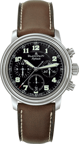 Blancpain Léman Chronograph Flyback Stainless Steel / Black / Strap