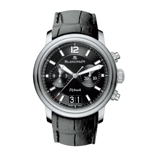 Blancpain Léman Chronographe Flyback Grande Date Stainless Steel / Black / Alligator