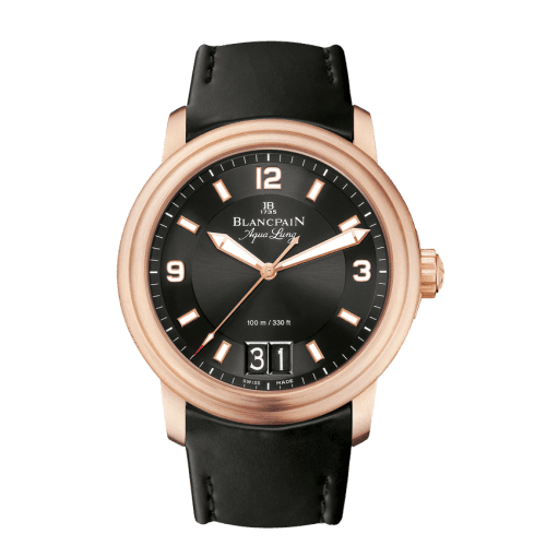 Blancpain Léman Grande Date Aqua Lung Red Gold / Black / Rubber