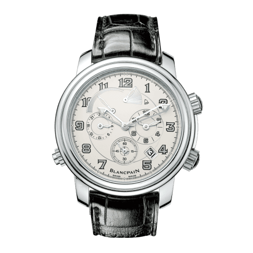 Blancpain Léman Réveil GMT Stainless Steel / Opaline / Alligator