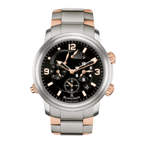 Blancpain Léman Réveil GMT Titanium / Red Gold / Black / Bracelet