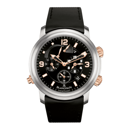 Blancpain Léman Réveil GMT Titanium / Red Gold / Black / Rubber