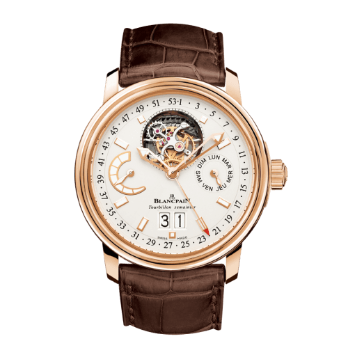 Blancpain Léman Tourbillon Semainier Grande Date Red Gold / Opaline / Alligator