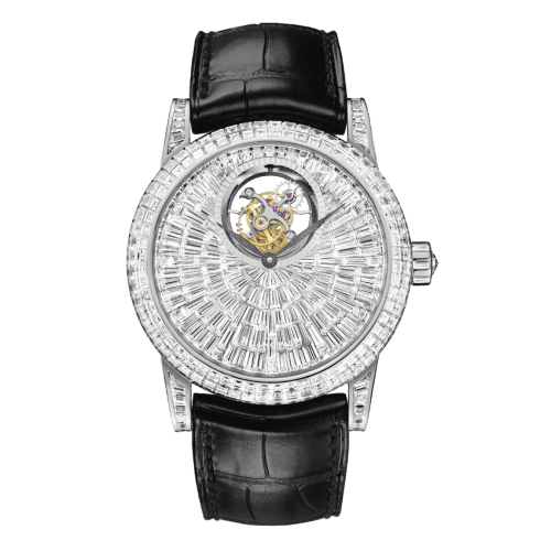 Blancpain Léman Tourbillon White Gold / Serti Baguette