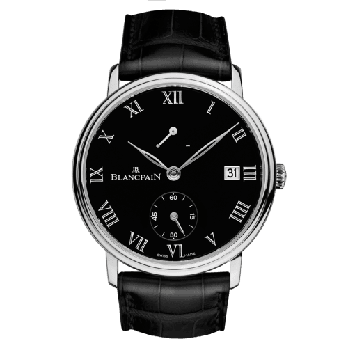 Blancpain Villeret 8 Jours Manuelle Platinum / Black Enamel