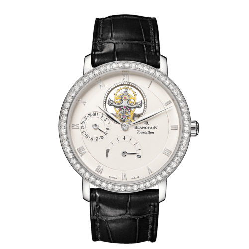 Blancpain Villeret Tourbillon 8 Jours White Gold / Opaline / Diamond