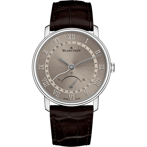 Blancpain Villeret Ultraplate Quantième Seconde Rétrograde White Gold / Grey
