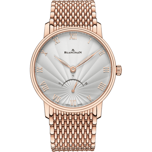 Blancpain Villeret Ultraplate Seconde Rétrograde Red Gold / Opalin Flinqué / Bracelet