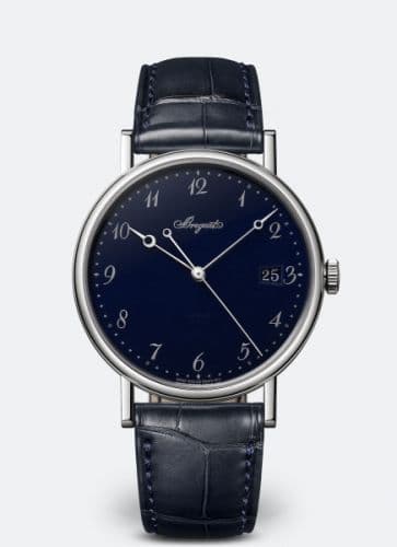 Breguet Classique 5177 White Gold / Blue Enamel