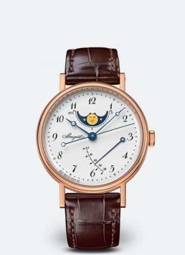 Breguet Classique 8787 Moonphase Rose Gold / Grand Feu Enamel
