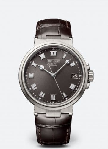 Breguet Marine 5517 Titanium / Slate Grey / Alligator