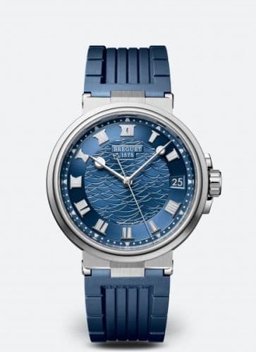 Breguet Marine 5517 White Gold / Blue / Rubber