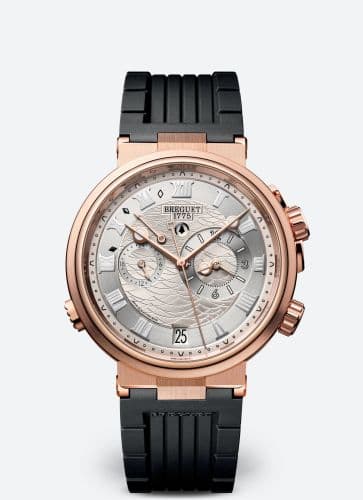 Breguet Marine Alarme Musicale Rose Gold / Silver / Rubber