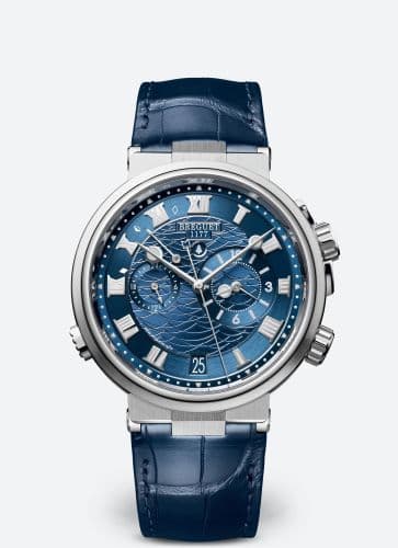 Breguet Marine Alarme Musicale White Gold / Blue / Alligator