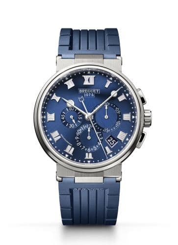 Breguet Marine Chronograph 5527 Titanium / Blue / Rubber