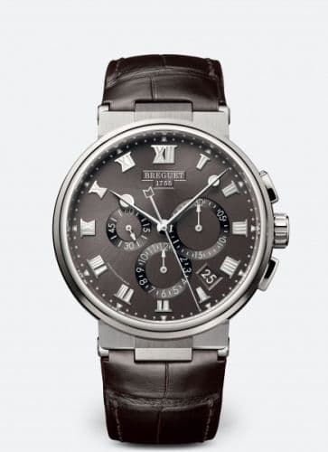 Breguet Marine Chronograph 5527 Titanium / Grey / Alligator