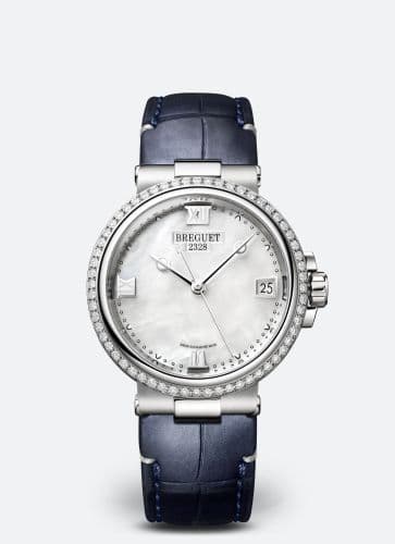 Breguet Marine Dame 9518 Stainless Steel - Diamond / MOP / Alligator