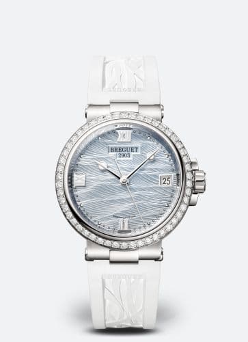 Breguet Marine Dame 9518 White Gold - Diamond / MOP / Rubber