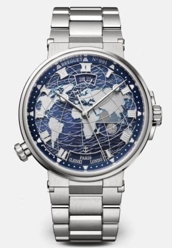 Breguet Marine Hora Mundi 5557 White Gold / Blue / Bracelet