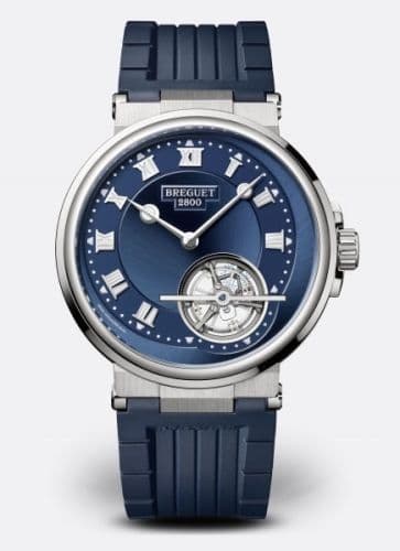 Breguet Marine Tourbillon 5577 Platinum / Blue / Rubber