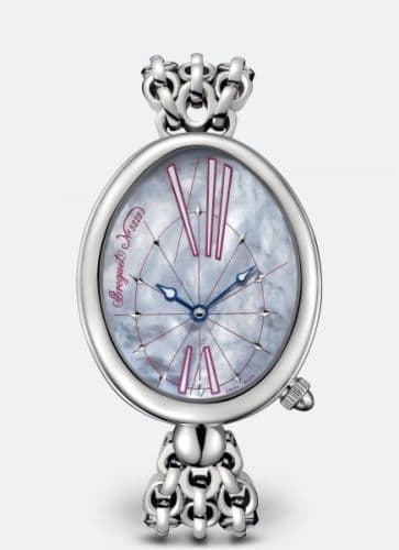 Breguet Reine de Naples 8967 Stainless Steel / Blue MOP / Bracelet