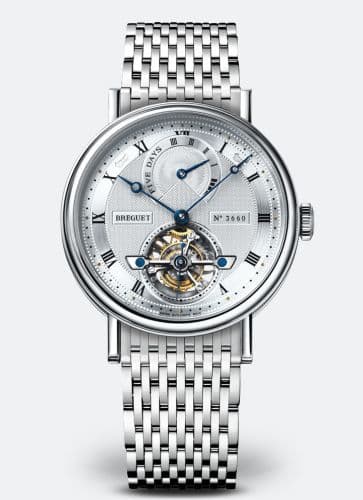 Breguet Tourbillon Five Days Platinum / Silver / Bracelet