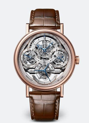 Breguet Tourbillon Perpetual Calendar Skeleton 3795 Rose Gold / Silver