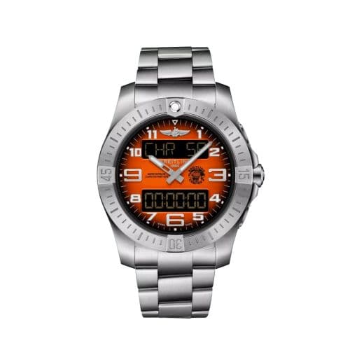 Breitling Aerospace B70 Orbiter Titanium / Orange / Bracelet