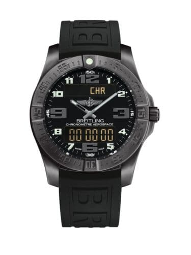 Breitling Aerospace Evo Night Mission / Black / Rubber / Pin