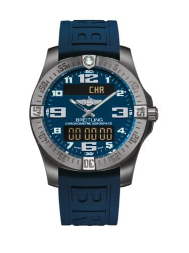 Breitling Aerospace Evo Titanium / Blue / Rubber / Pin