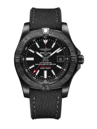 Breitling Avenger II GMT Black Steel / Volcano Black / Military