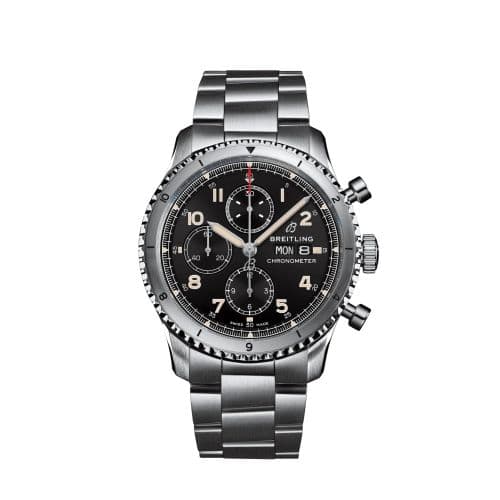 Breitling Aviator 8 Chronograph 43 Stainless Steel / Black / Bracelet