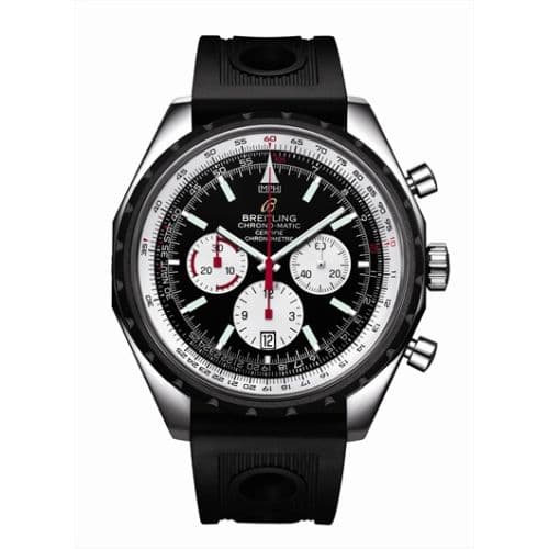 Breitling Chrono-Matic 49 Black / Rubber