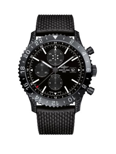 Breitling Chronoliner Blacksteel Diamondworks / Black / Rubber