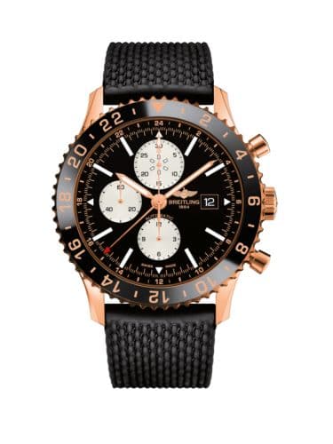 Breitling Chronoliner Red Gold / Black / Rubber